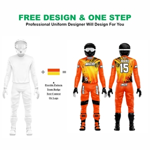 เสื้อเจอร์ซีย์และกางเกงมอเตอร์ครอสสำหรับผู้ใหญ่ไซส์พลัส ลายพิมพ์ดิจิตอลดีไซน์วินเทจใหม่ ผ้าไนลอนโพลีเอสเตอร์ 220 กรัม แบบยูนิเซ็กซ์ - Product Image 2