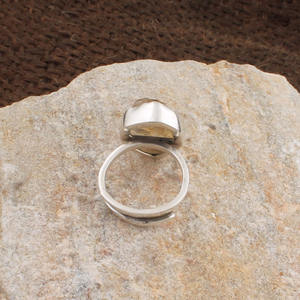 Bague en Citrine Naturelle Faite à la Main en Argent Sterling 925, Bijou Artisanal Classique Jaune pour Mariage, Pierre de Naissance de Novembre, Vente en Gros - Product Image 2