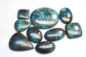 Hermosas Piedras Preciosas Semipreciosas Naturales de Azurita en Formas Mixtas, Cabujón de Azurita Pulido y Liso, Piedra Preciosa de Azurita de Primera Calidad - Product Image 1