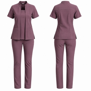 Women's Healthcare <b>Scrub</b> Suit Medical Uniform Nursing Workwear Hospital Staff Clothing Short Sleeve <b>Scrub</b> <b>Set</b> - Product Image 1