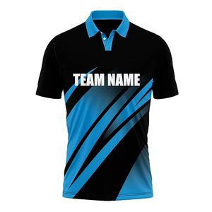 เสื้อคริกเก็ตแขนสั้นผู้ชายคุณภาพสูงสั่งทำพิเศษ ระบายอากาศได้ดี ผ้าถักสีขาวใหม่ ระบายอากาศได้ดี ไซส์ผู้ใหญ่ พิมพ์ลายดิจิทัล - Product Image 1