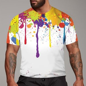 Men's Short Sleeve Sublimation Printed O-Neck Regular Fit Knitted Cotton Jersey 300g Breathable Casual T-Shirt Front <b>Logo</b> - Product Image 1