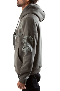 Sudadera con Capucha Personalizada para Hombre, Estilo Cargo, Transpirable, Ecológica, Tallas Grandes, con Cordón Ajustable, Puños Acanalados, Ropa Urbana - Product Image 4