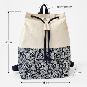 Custom Jute <b>Canvas</b> <b>Drawstring</b> Backpack 43x46x12 cm Lace Printed Gym Sports <b>Bag</b> Wholesale OEM ODM Private Label Supplier Exporter - Product Image 4
