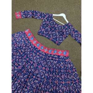 ชุดผู้หญิงสวยชุดปาร์ตี้สวม lehenga choli และ Koti - Product Image 5