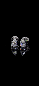 Pendientes de Diamantes Cultivados en Laboratorio con Certificación IGI, Oro de 14K, Corte Pera de 1-3 Quilates, Estilo Vintage, Más Vendidos - Product Image 3