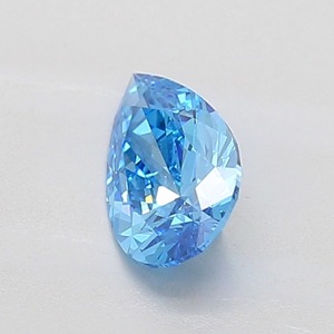 Diamant de laboratoire IGI certifié 0,91 carat, bleu vif fantaisie, taille poire, VS1, EX Cut, poli, pierre libre pour joaillerie fine - Product Image 2