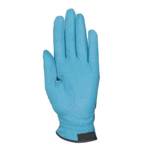 Blue Equestrian Riding <b>Gloves</b> Full Finger Textured <b>Grip</b> Horseback Training Competition Flexible Fit Sports <b>Gloves</b> - Product Image 1