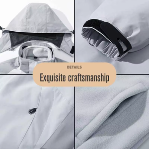 Combinaison de ski imperméable unisexe grande taille à capuche, fermeture éclair épaissie, idéale pour le snowboard et le ski - Product Image 4