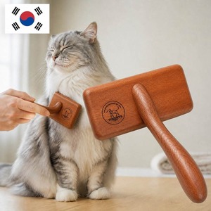 Brosse lissante en bois pour enlever les poils d'animaux, brosse pour toilettage des chiens, nettoyage des poils d'animaux, équipement de toilettage pour animaux, brosse légère pour chats - Product Image 5