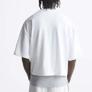 Camiseta de Hombre 100% Algodón, Corte Holgado y Transpirable, Impresión Serigráfica Personalizada, Diseño OEM de Alta Calidad, 180gsm - Product Image 2