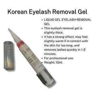 Glamoreyelash CREAM REMOVER Gold Non-Stinging Gentle Formula Plant Extracts Five Grams Professional Fast Drying Eyelash Remover - Product Image 3
