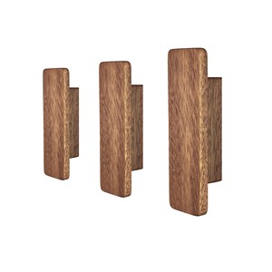 Wholesale Teak Wood Hexagonal Geometric Hook - Natural Brown - B2B - Product Image 1