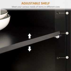 Black Living Room Storage Cabinets - Product Image 5