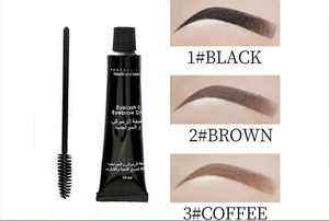 Waterproof Eyelash Tint <b>Kit</b> Semi Permanent Brow Dye Cream Black Brown Coffee <b>Lash</b> Brow Tint Set - Product Image 2