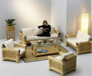 Juego de Comedor de Bambú de 5 Plazas con Respaldo Curvo de Diseño Ergonómico, Más Vendido en 2024, con Mesa para Uso en Villas y Parques - Product Image 6
