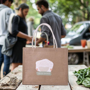 Sac de transport en jute durable avec impression personnalisée pour une utilisation promotionnelle - Product Image 1