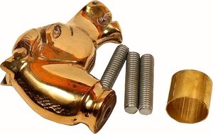 Antique Polished Brass Horse <b>Head</b> Solid Handle Victorian <b>Style</b> Walking Stick for Wooden Cane Art & Collectible - Product Image 3