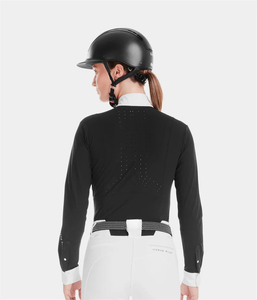 Camiseta de equitación transpirable para mujer, ligera, de manga corta, profesional y cómoda. - Product Image 6