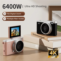 Appareil photo numérique Sourcing Ark HD 68MP 4K avec zoom 16x, écran IPS rotatif de 2,5 pouces, fonction OTG et accessoires complets Digi Cam D72