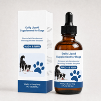 Complément alimentaire pour chiens Waylemo, NAD+ NMN, gouttes liquides, nanoliposomal, vieillissement sain, vitalité, renforcement immunitaire, 60 ml