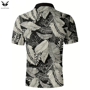 Chemise de golf pour homme avec imprimé graphique plume, pour l'été, nouveau produit imprimé par sublimation, polo pour homme imprimé - Product Image 2