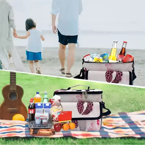 Large Size Portable Mesh Pocket Can Box Quick Sale Thermal Leak-Proof Hiking Lunch Cooler Bag Made of 600D Material - Product Image 3