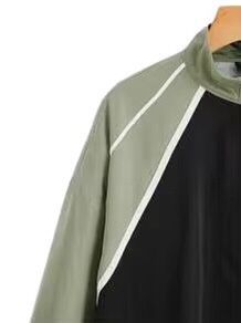Men's Custom Logo Blank Plus Size <b>Coaches</b> Jacket Canvas Stand Collar Front Logo Waterproof Windproof Breathable Black Winter - Product Image 4