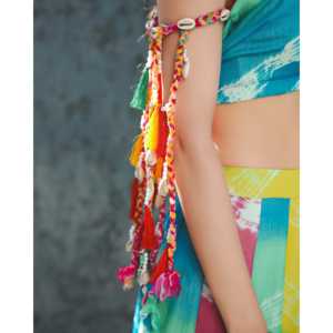 Conjunto de Lehenga sin Mangas para Mujer, Talla XS, Multicolor, Tela de Chifón, para Bodas y Diwali, Todas las Temporadas, Marca Alira - Product Image 2