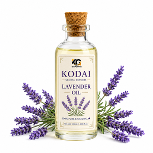 Huile essentielle de lavande 100 ml, liquide, 100 % pure et naturelle, huile essentielle à base de plantes, aromathérapie, flacon en verre, 100 g, logo Tamil Nadu personnalisé - Product Image 1