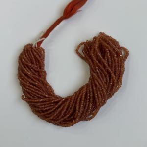 Cuentas facetadas de zafiro natural de Songea AAA, color naranja rojizo, para la fabricación de joyería, precio al por mayor. - Product Image 6