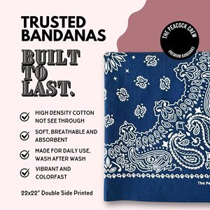 <b>Bandana</b> Factory Custom Digital Printing Double Sided Breathable Cotton Hip Hop Unisex Square <b>Bandana</b> - Product Image 3