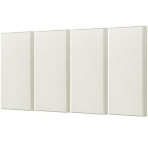 4 Pannelli Acustici Autoadesivi da 2 Pollici di Spessore, 23,6 X 11,8 Pollici, Pannelli Fonoassorbenti in Fibra di Vetro per Pareti - Product Image 1