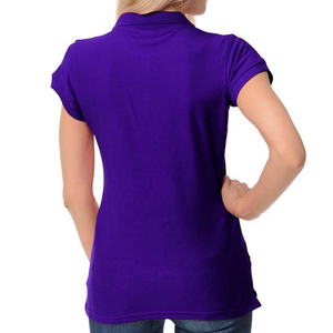 Polos de algodón de alta calidad de 180g, lisos, de manga corta, con estampado sólido, para mujer, para verano, para actividades al aire libre, en venta. - Product Image 6