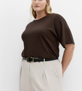 Camiseta de Verano Personalizada para Mujer, Talla Grande, Tejida, Ecológica, Transpirable, Cuello Redondo, Manga Corta, Directo de Fábrica, Exportación BD, OEM - Product Image 3