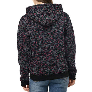 Fabrication professionnelle de sweat-shirts à capuche zippés pour femmes, qualité supérieure, coupe ample, en molleton de coton, écologiques. - Product Image 2