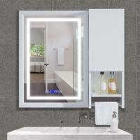 Miroir intelligent LED de haute qualité avec haut-parleur intégré, éclairage mural pour salle de bain et hôtel, miroir mural lumineux moderne pour douche, IP65, tactile