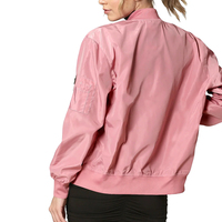 Fournisseur en gros OEM ODM Faible MOQ Vestes Bomber pour Femmes Vêtements à la Mode Personnalisés pour Dames Blousons Bomber Brillants