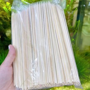 Bamboo Skewer Eco-Friendly Biodegradable 100% Natural Bamboo Skewer <b>Sticks</b> Disposable contact WA+84916930070 - Product Image 1