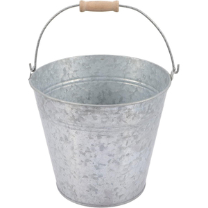 Cubos de hierro galvanizado al por mayor, cubetas metálicas vintage para servir bebidas con asas de madera para bar, a precio competitivo. - Product Image 4