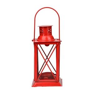 Porte-bougie à thé de style maison, lanterne en fer avec placage nickel, lanterne rectangulaire pour la décoration, dernier design - Product Image 3