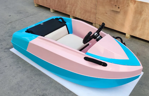 MEJOR OFERTA 2026, NUEVO Bote Eléctrico Rosa y Azul con Volante y Asientos, Monofásico, Capacidad de Ruptura de 20 KA, 60 Hz - Product Image 2