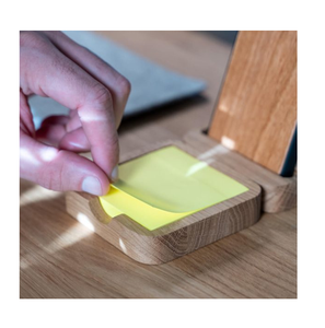 Wood Desk Memo Pad Holder Custom Personalized Eco-friendly Portable Wooden <b>Sticky</b> <b>Note</b> Holder At Cheap Price - Product Image 1