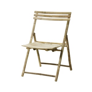 Wholesale Lightweight Bamboo Folding Chair Handmade Portable Outdoor Indoor Seating Rustic Design Durable Natural Frame OEM ODM - Product Image 2