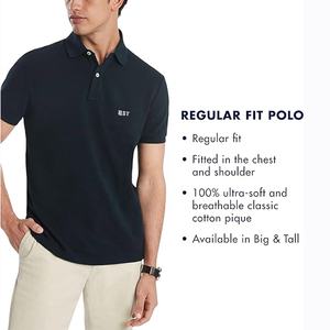 Polo de secado rápido para hombre con logotipo personalizado que absorbe la humedad, Polo de manga corta para hombre, Polo original de verano para hombre - Product Image 6
