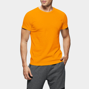 T-shirt pour homme à col rond et manches courtes, coupe classique, style décontracté, 100% coton jersey, motif tricoté, séchage rapide - Product Image 1