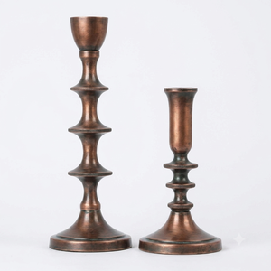 Candelabro de cobre antiguo, soporte decorativo para velas cónicas, para decoración del hogar, bodas, Navidad, soporte duradero para velas - Product Image 5