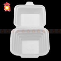 QUANG QUAN à emporter boîtes à couvercle à charnière à clapet à emporter conteneur à déjeuner Restaurant récipient alimentaire jetable en plastique