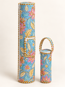 Bolsa de Yoga a Rayas Bohemias de Algodón Hecha a Mano VEER HANDIRCRAFTS con Cremallera y Asa Suave, 28 Pulgadas, Capacidad de 21L - Product Image 2