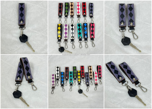 Nuevo Llavero de Cuero Vacuno a Cuadros con Cierre Metálico, Diseño Elegante y Personalizado, Ideal para Hombres y Mujeres, Llegada 2026 - Product Image 3